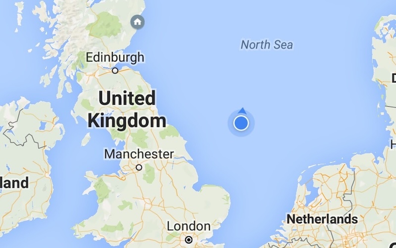 No land in sight. October 2015.