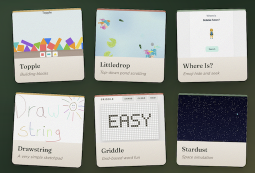 Playpip: A handful of games I have made for (and with) my kids.